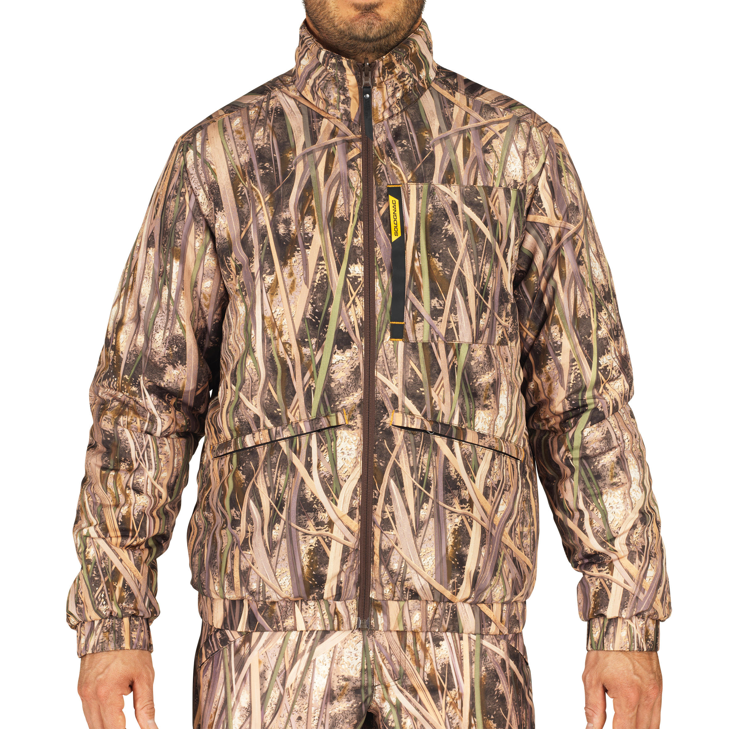 100 Warm Hunting Jacket - Wetlands Camo 2/16