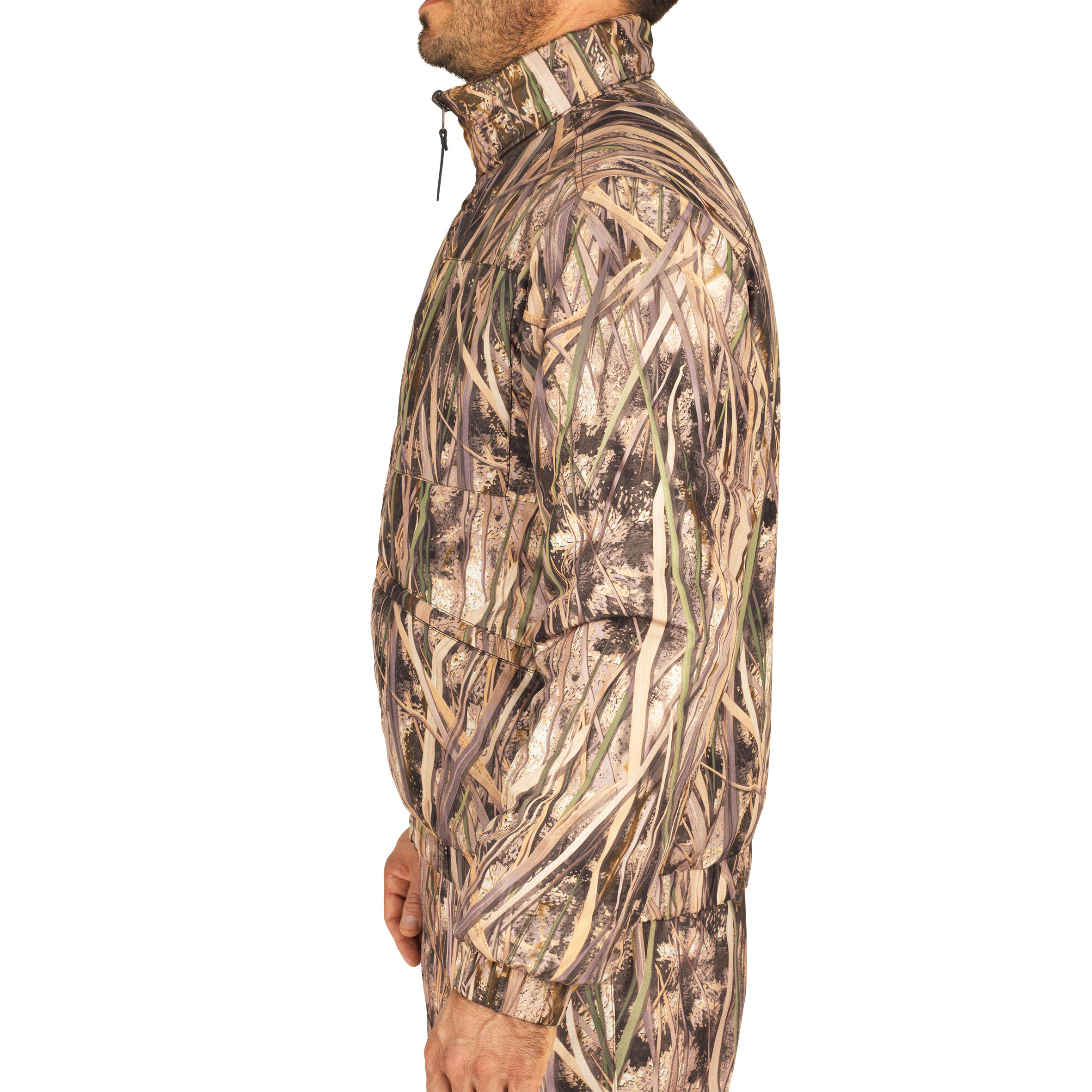 100 Warm Hunting Jacket - Wetlands Camo 5/16