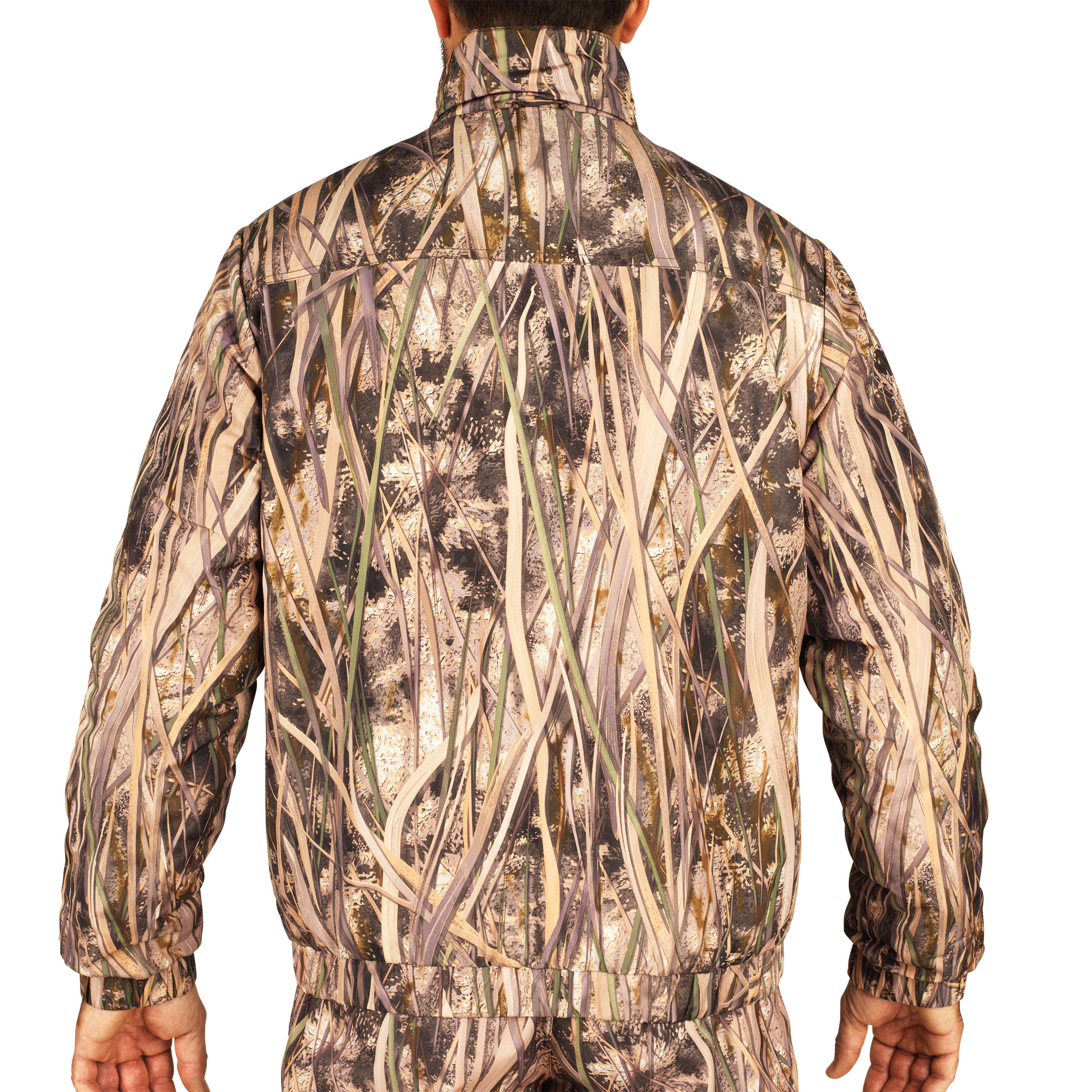 100 Warm Hunting Jacket - Wetlands Camo 3/16