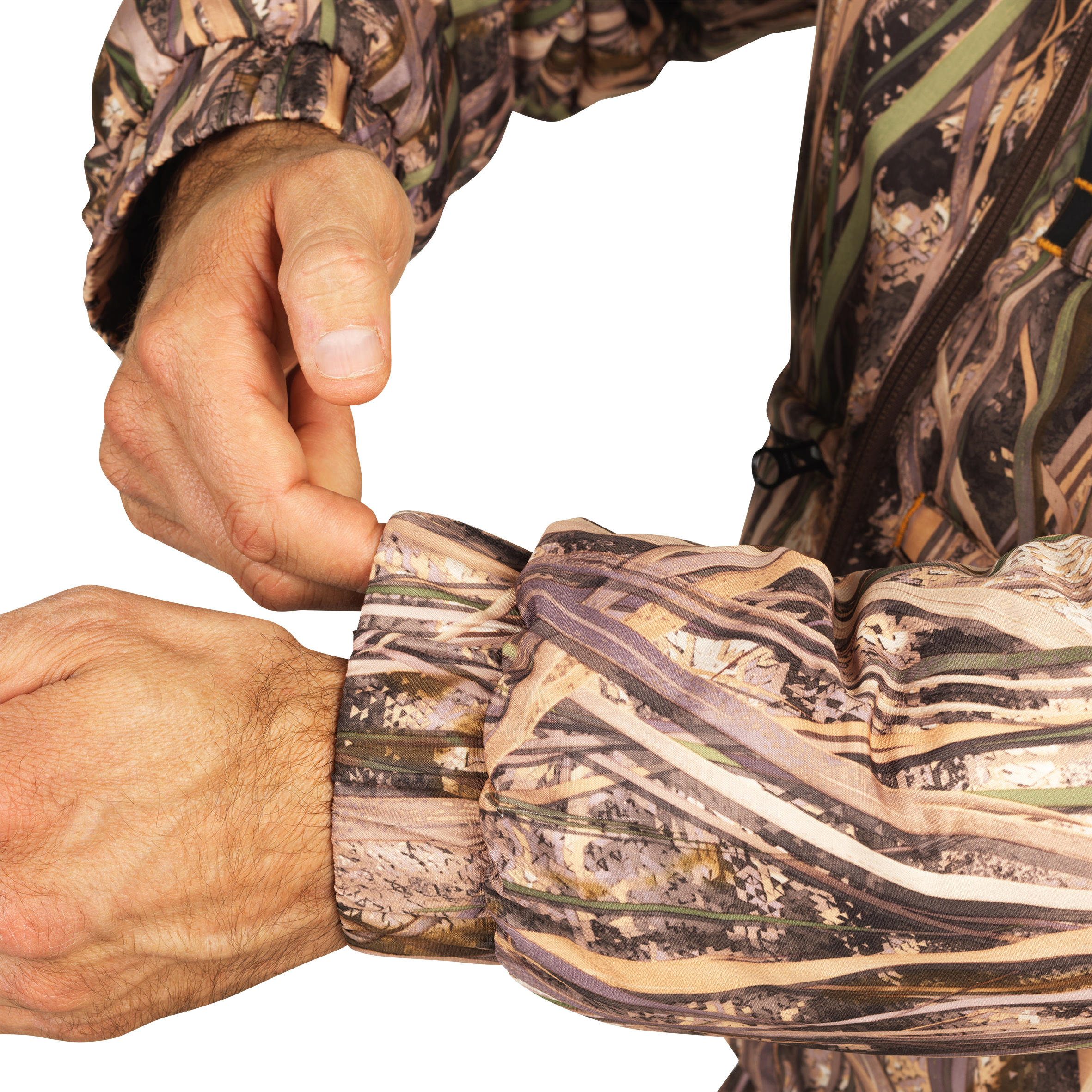 100 Warm Hunting Jacket - Wetlands Camo 11/16
