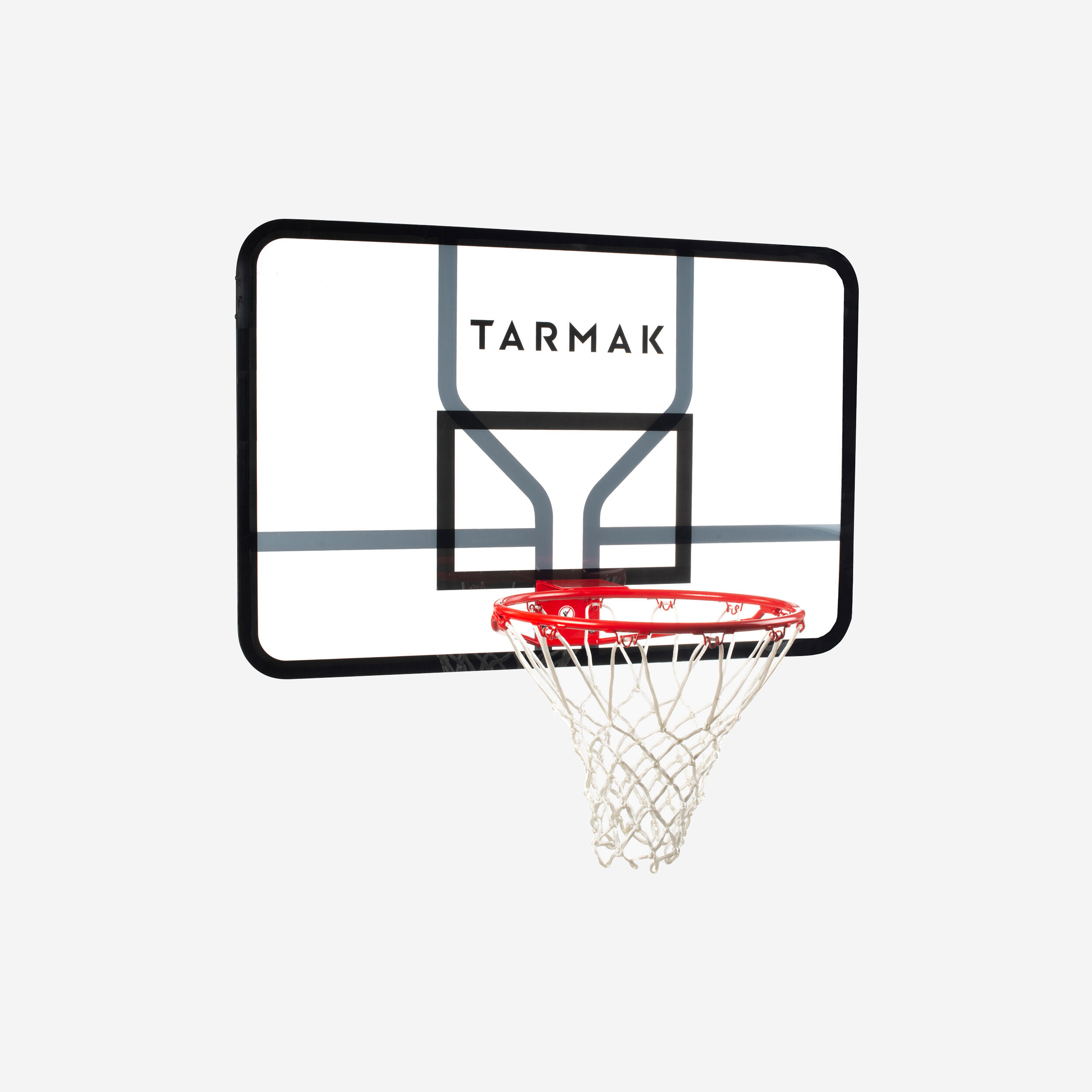 Children's Wall Mounted Transparent Basketball Backboard with Basketball and Pump Maximum Applicable Ball Diameter is 5 inches 