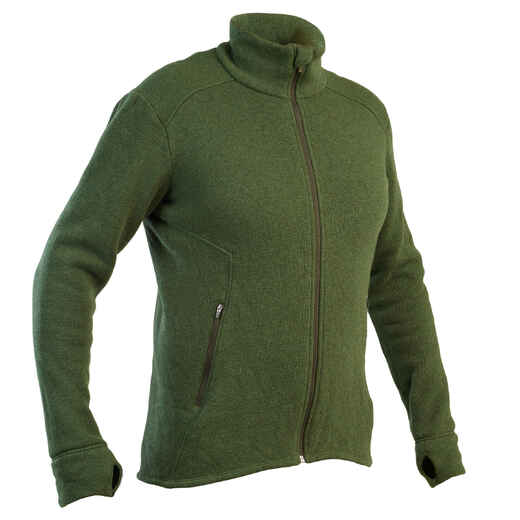 
      Warm breathable silent wool hunting jacket 900 - green
  