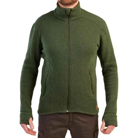 Warm breathable silent wool hunting jacket 900 - green