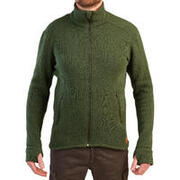 Giacca caccia 900 lana calda traspirante silenziosa verde