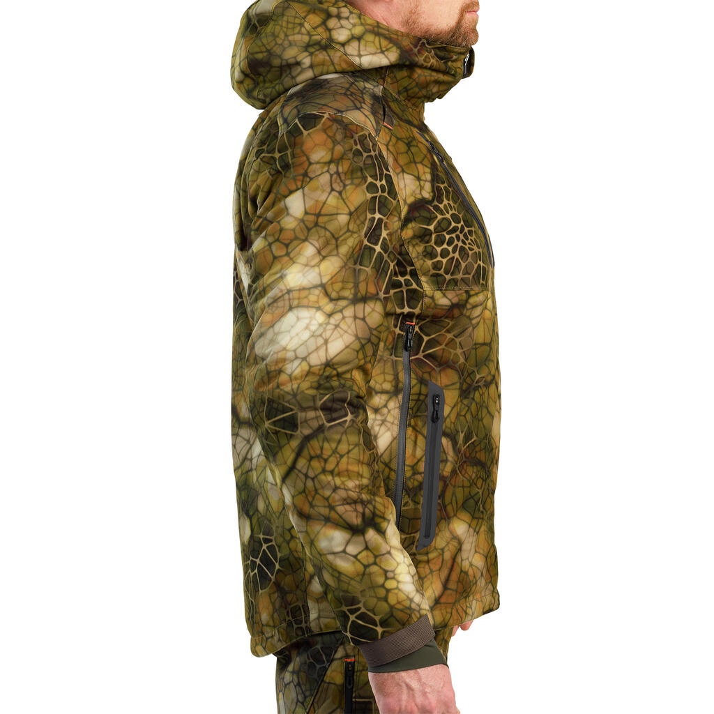 Hunting silent waterproof warm jacket Treemetic 900 Camouflage