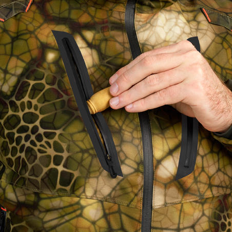 Куртка тепла 900 для полювання, водонепроникна, безшумна - Камуфляж Furtiv