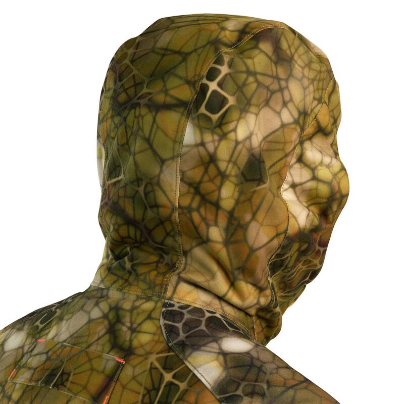 Jagd-Regenjacke FURTIV 900 geräuscharm warm camouflage