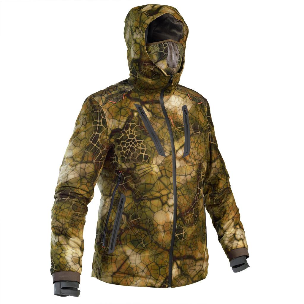 Hunting silent waterproof warm jacket Treemetic 900 Camouflage