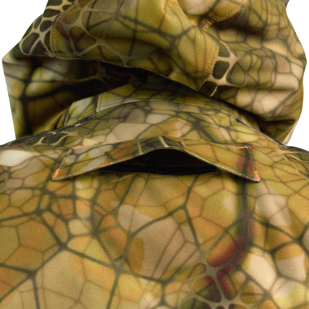 Jagdjacke 900 Treemetic geräuscharm wasserdicht warm Camouflage 