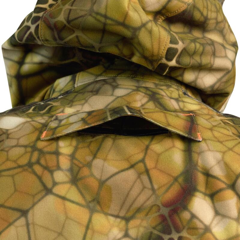 Lovecká bunda nepromokavá nehlučná hřejivá 900 maskovací Furtiv