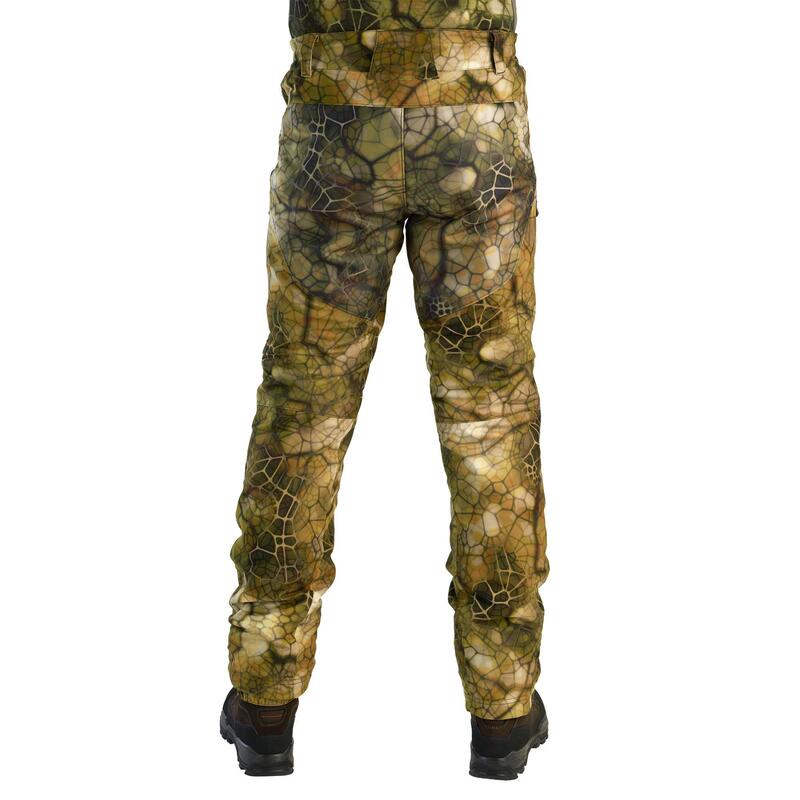 Jagd-Regenhose FURTIV 900 geräuscharm warm camouflage