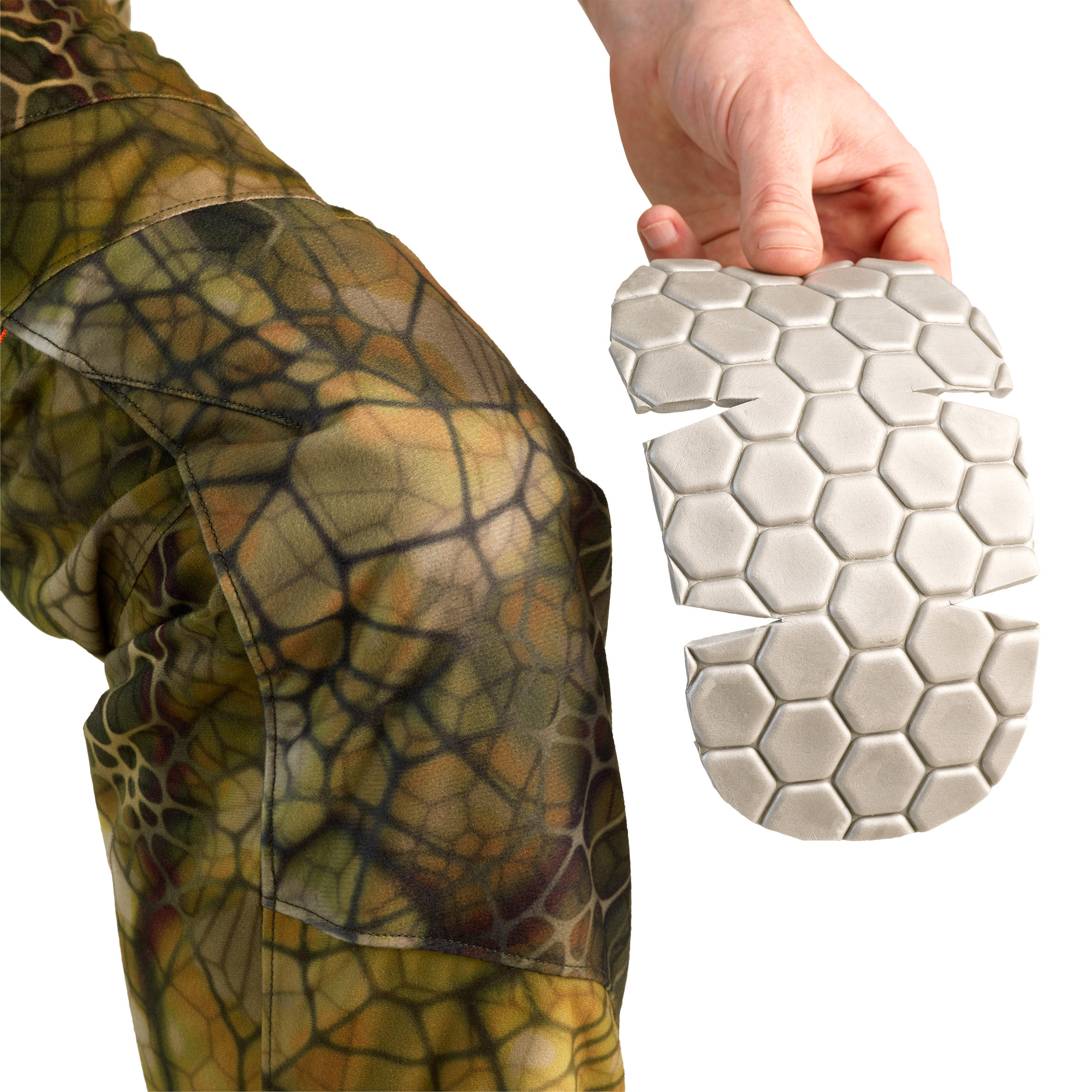 Hunting Silent Warm Waterproof Trousers 900 - Furtiv Camouflage 6/15