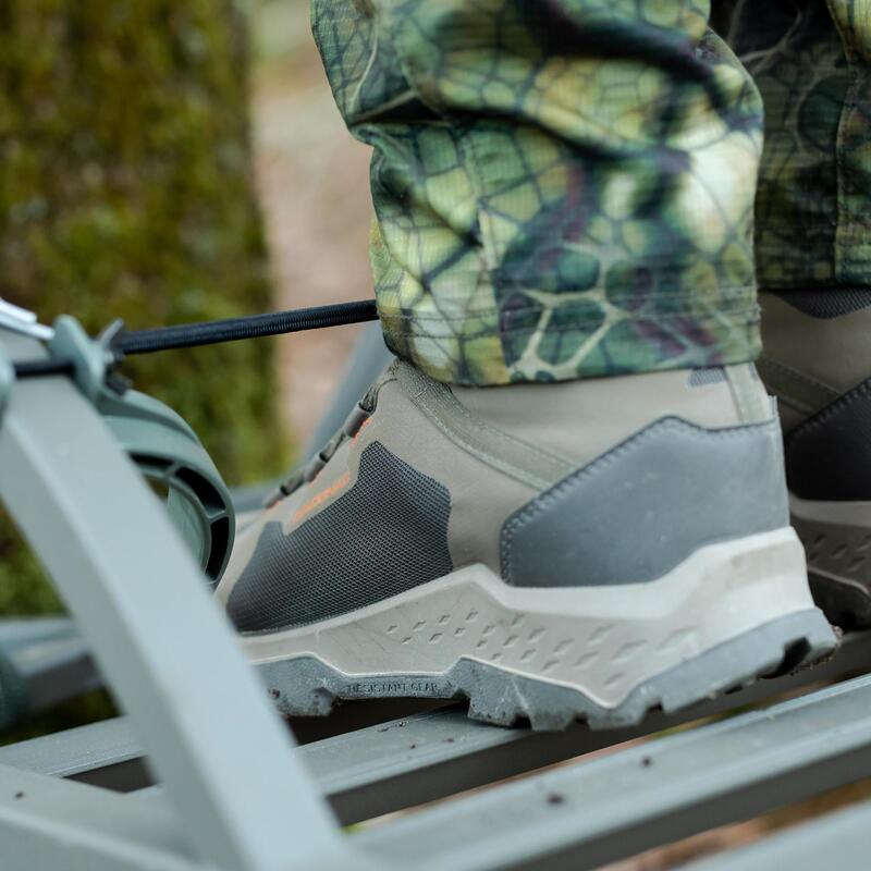 Jagdstiefel 500 geräuscharm atmungsaktiv braun 