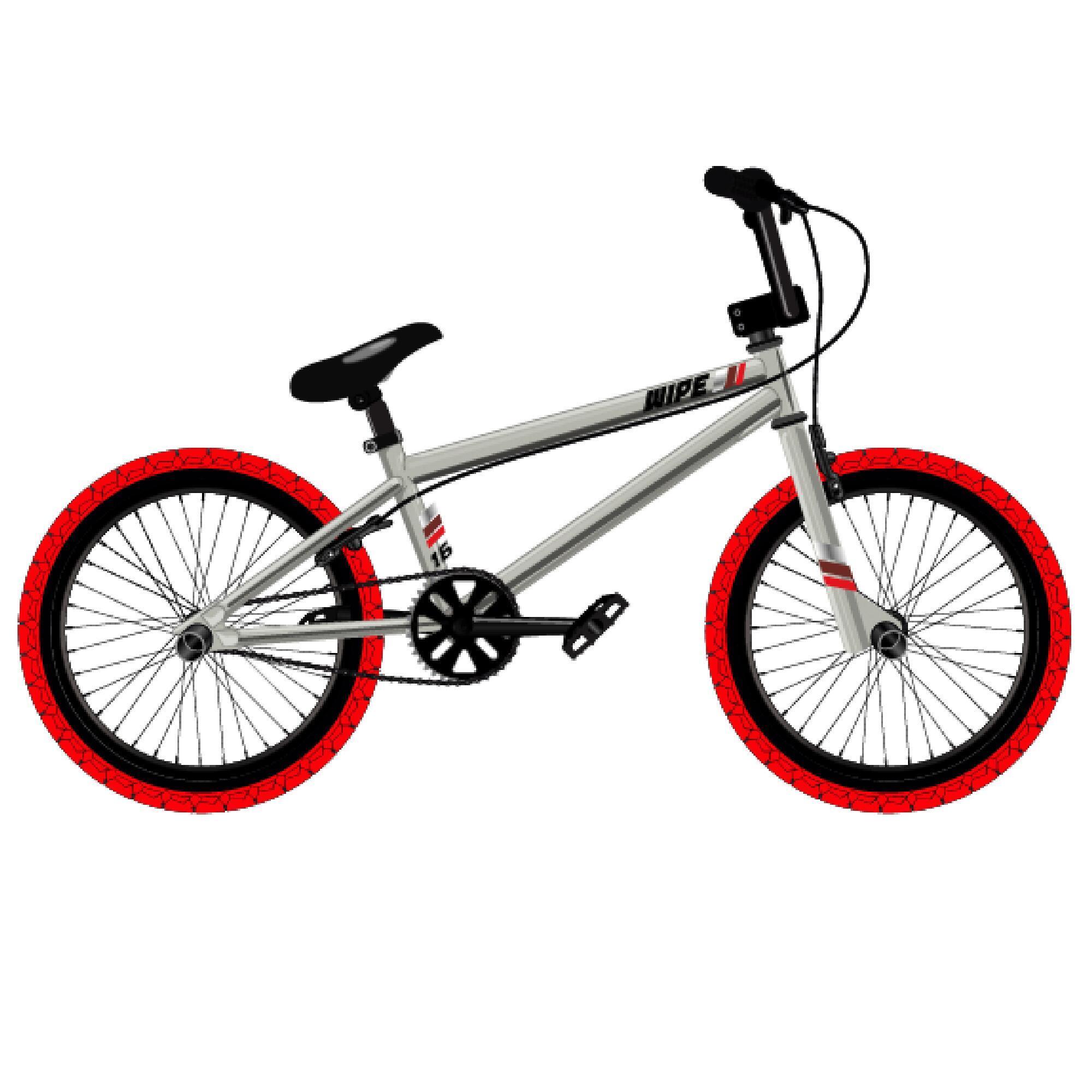 pneu bmx vermelho