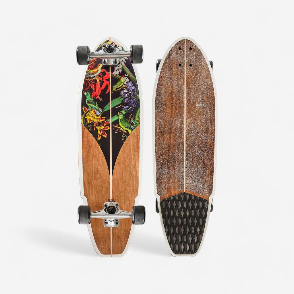 Σανίδα Longboard Carve 540 - Μπλε/Πράσινο