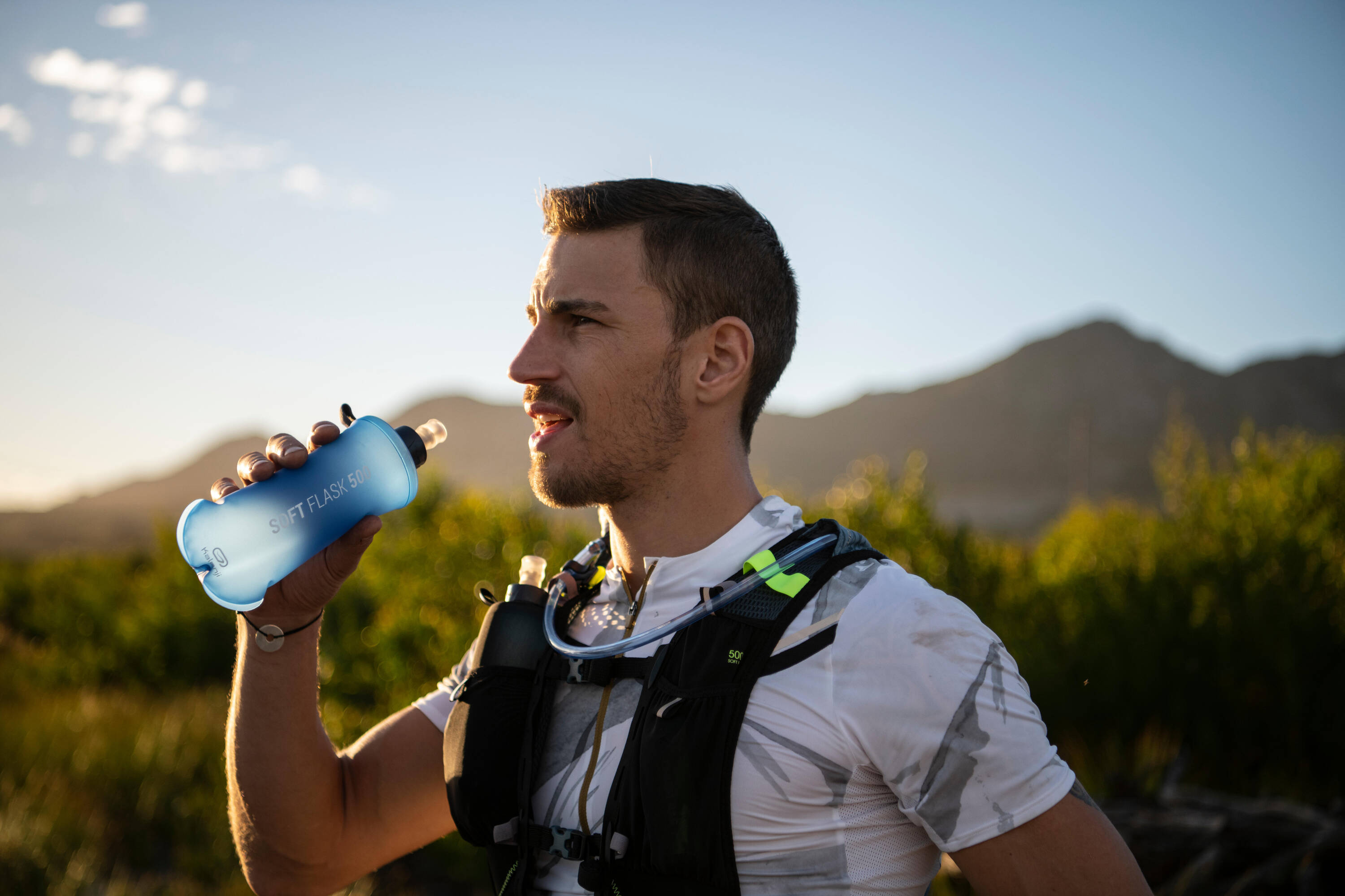 SA2020 SOFT RUNNING FLASK 500ML BLUE -  5