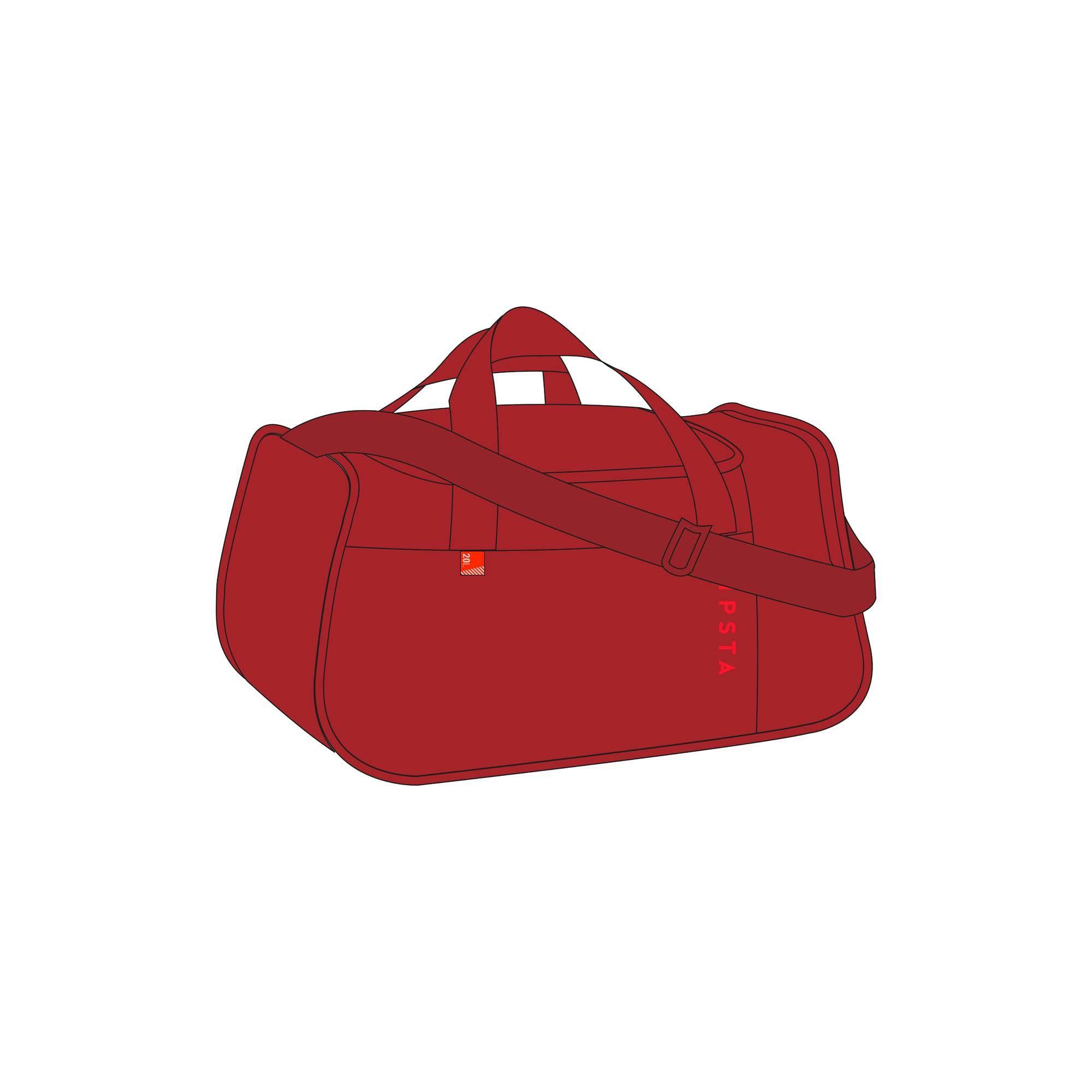 Sac de sports collectifs Kipocket 20 litres bordeaux Kipsta by Decathlon