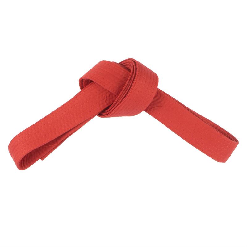 Cintura arti marziali 2.80 m piqué rossa