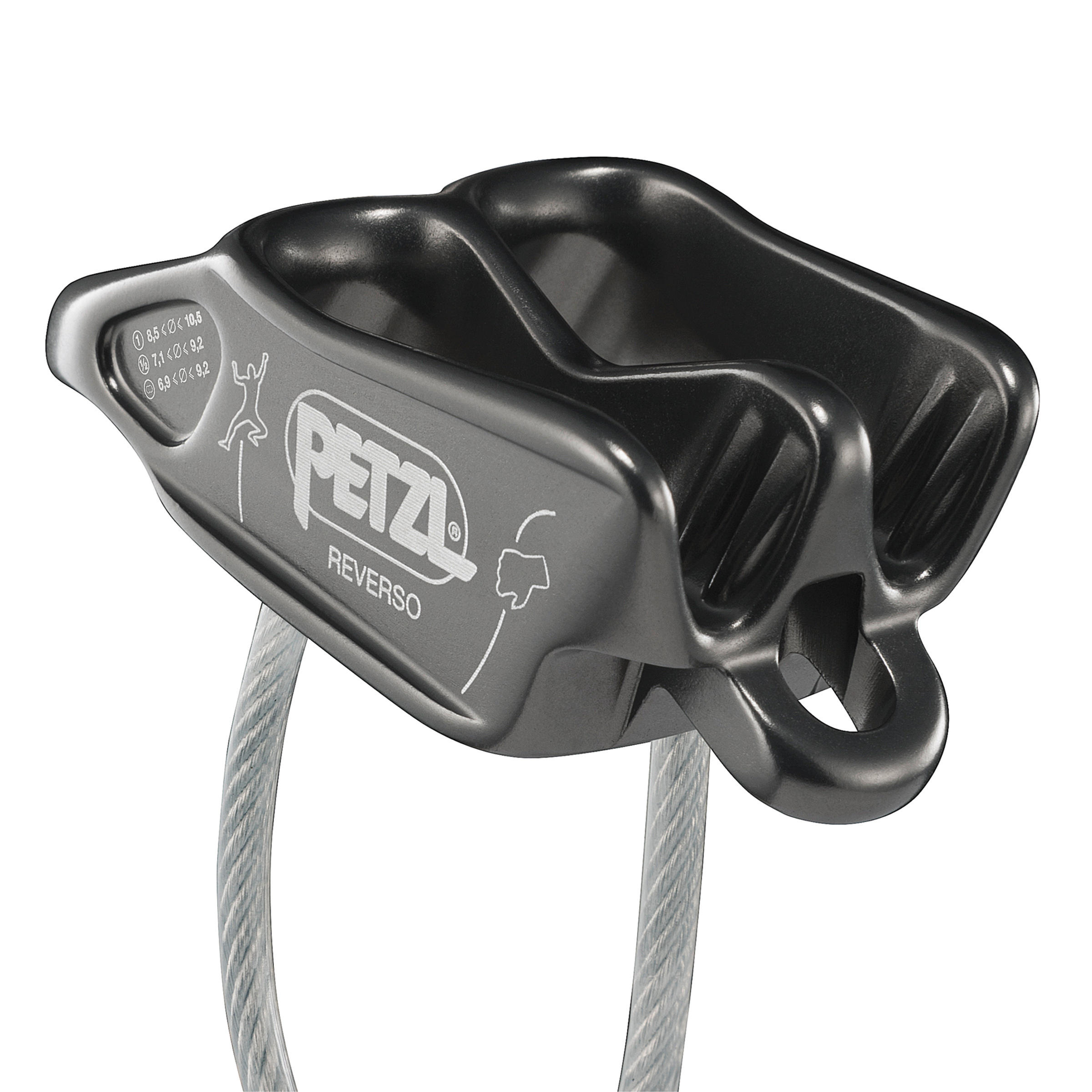 Asegurador Descensor Escalada Petzl Reverso Gris 5/6