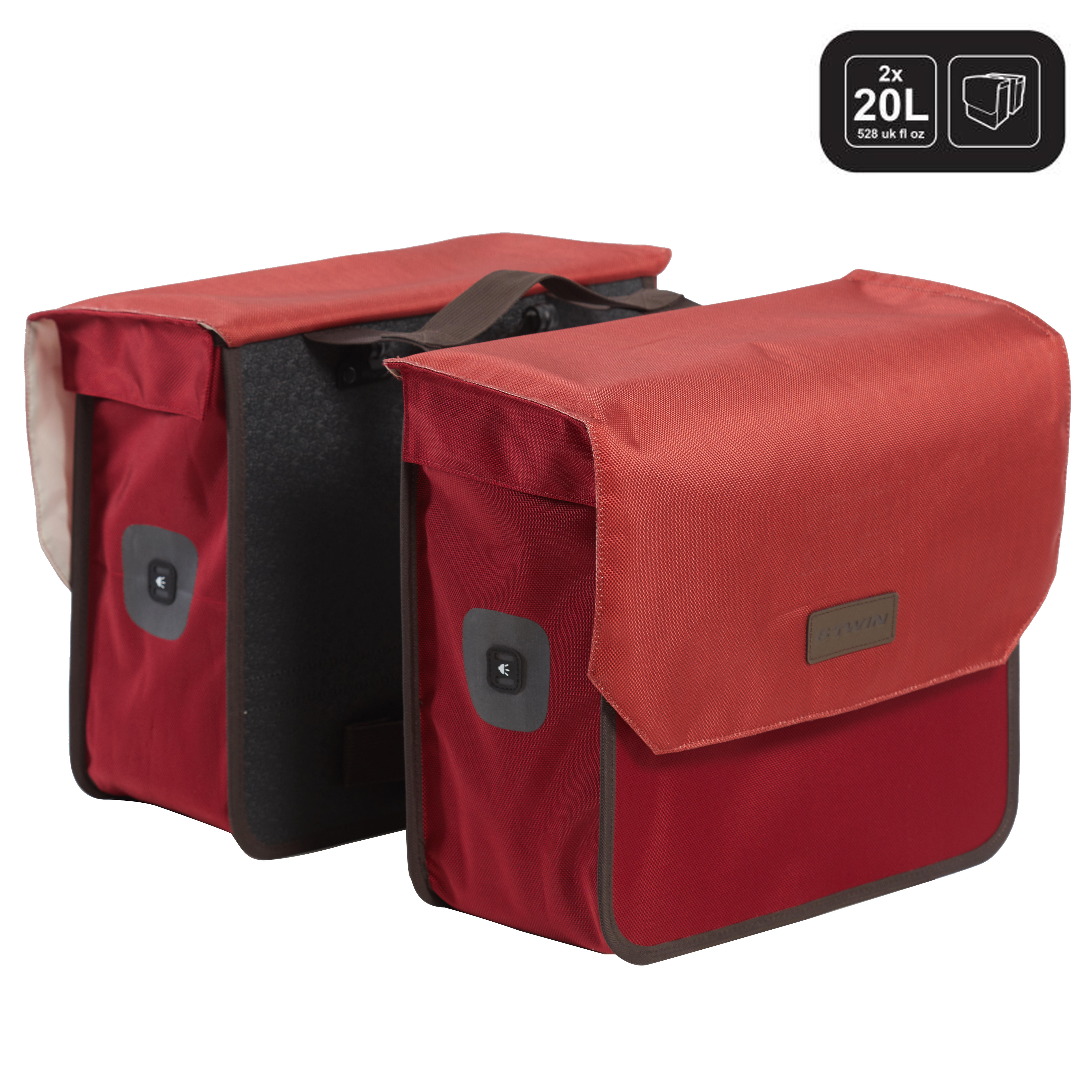 Decathlon | Borsa doppia 520 2X20L bordeaux |  Elops