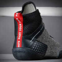 Lightweight Flexible Boxing Shoes 500 - Grey