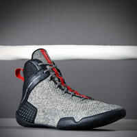 Lightweight Flexible Boxing Shoes 500 - Grey