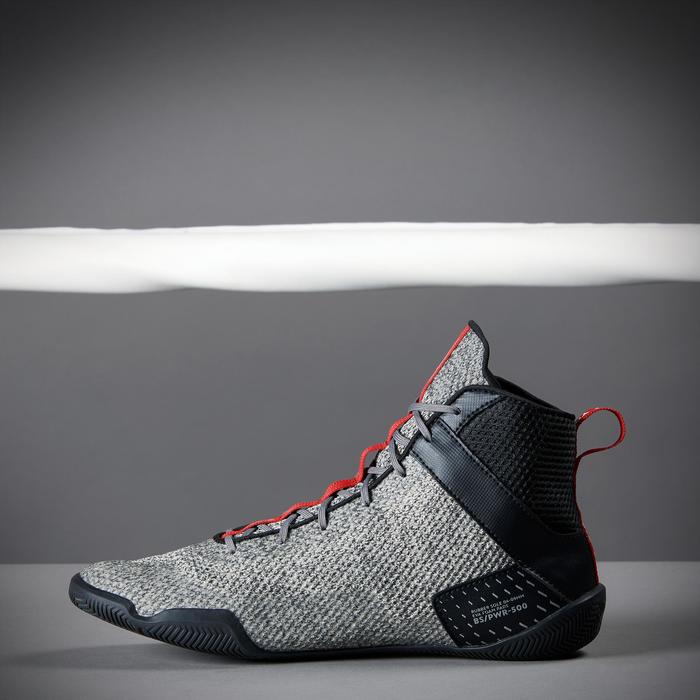 Lightweight Flexible Boxing Shoes 500 Grey Decathlon