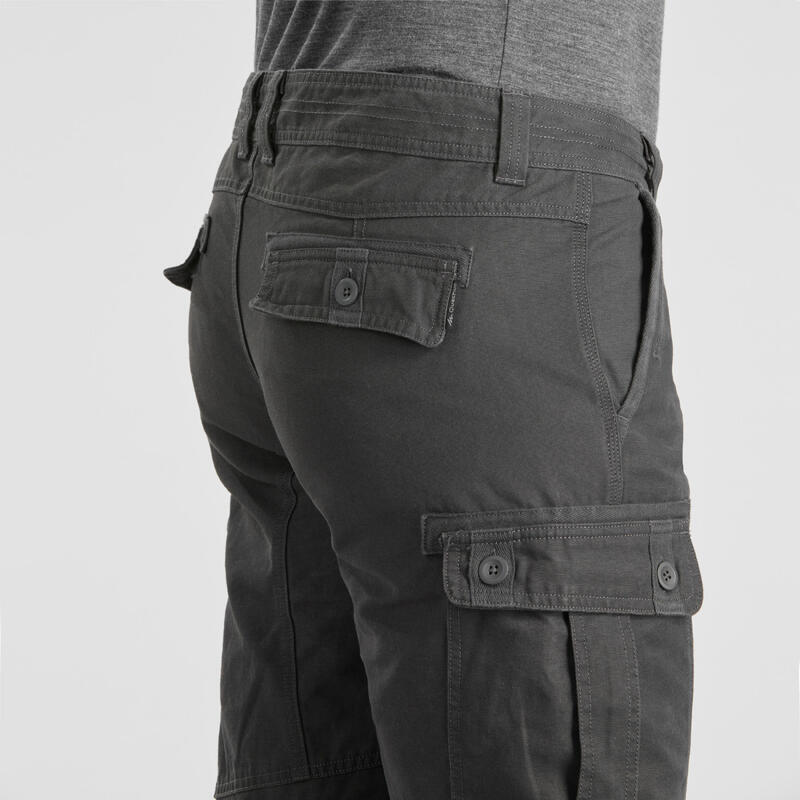 Men's Travel Trekking Cargo Trousers TRAVEL 100 FORCLAZ Decathlon