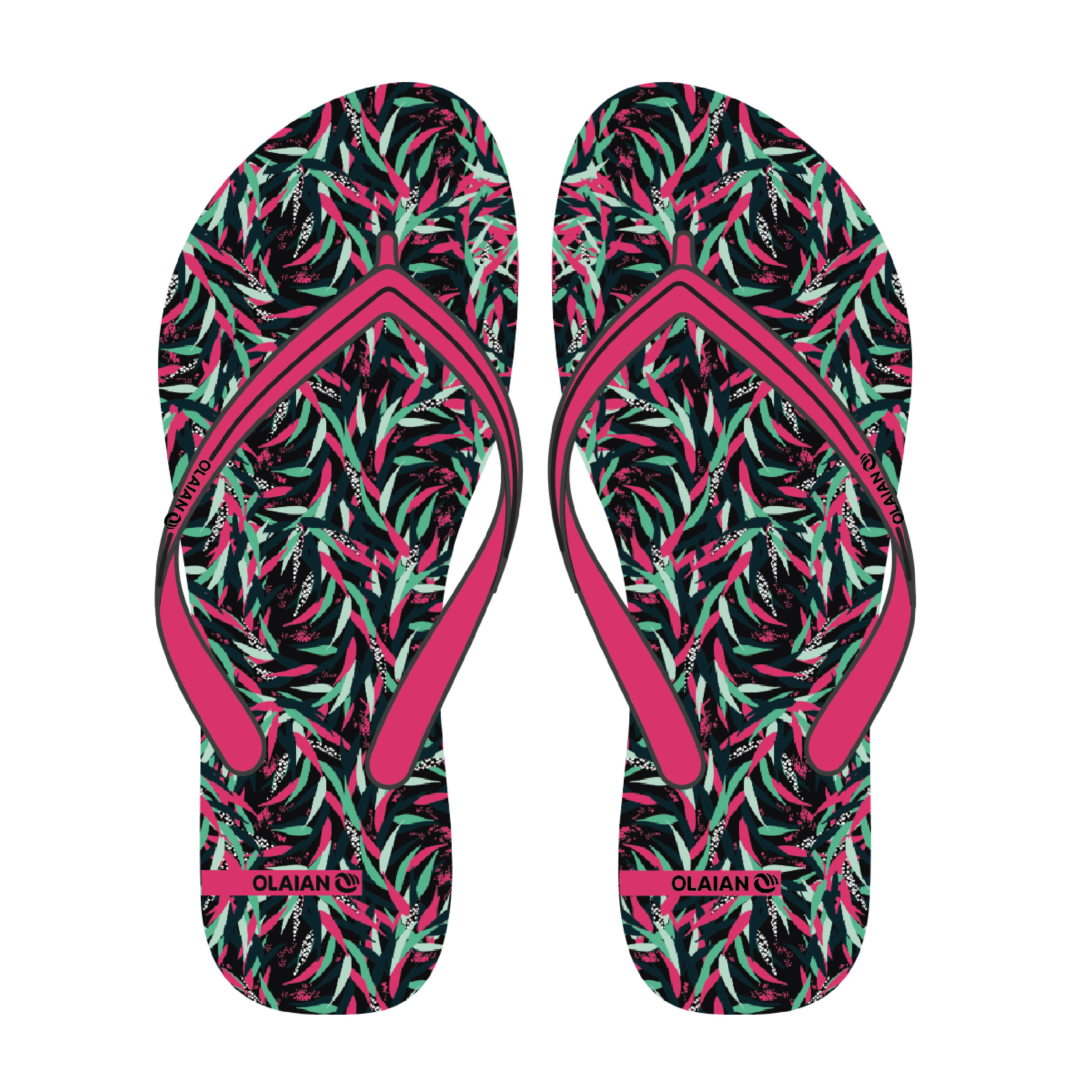 

Women'S Flip-Flops 120 - Tobi Pink -  By OLAIAN | Decathlon