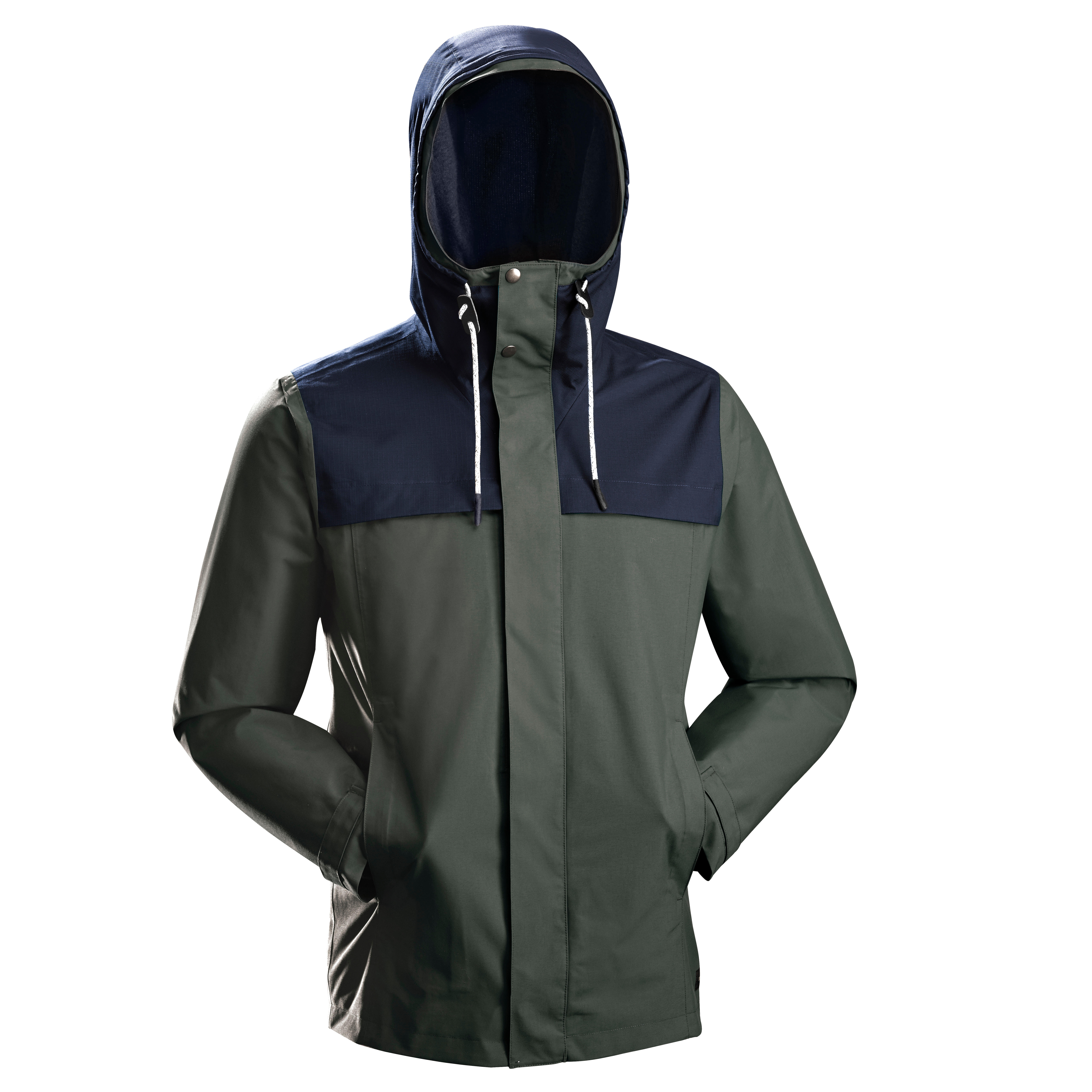 

Men' Travel Trekking 3-in-1 Jacket Travel 100 - khaki -  By FORCLAZ | Decathlon
