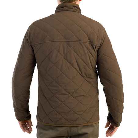 Chaqueta acolchada térmica de avistamiento para Hombre Slognac café