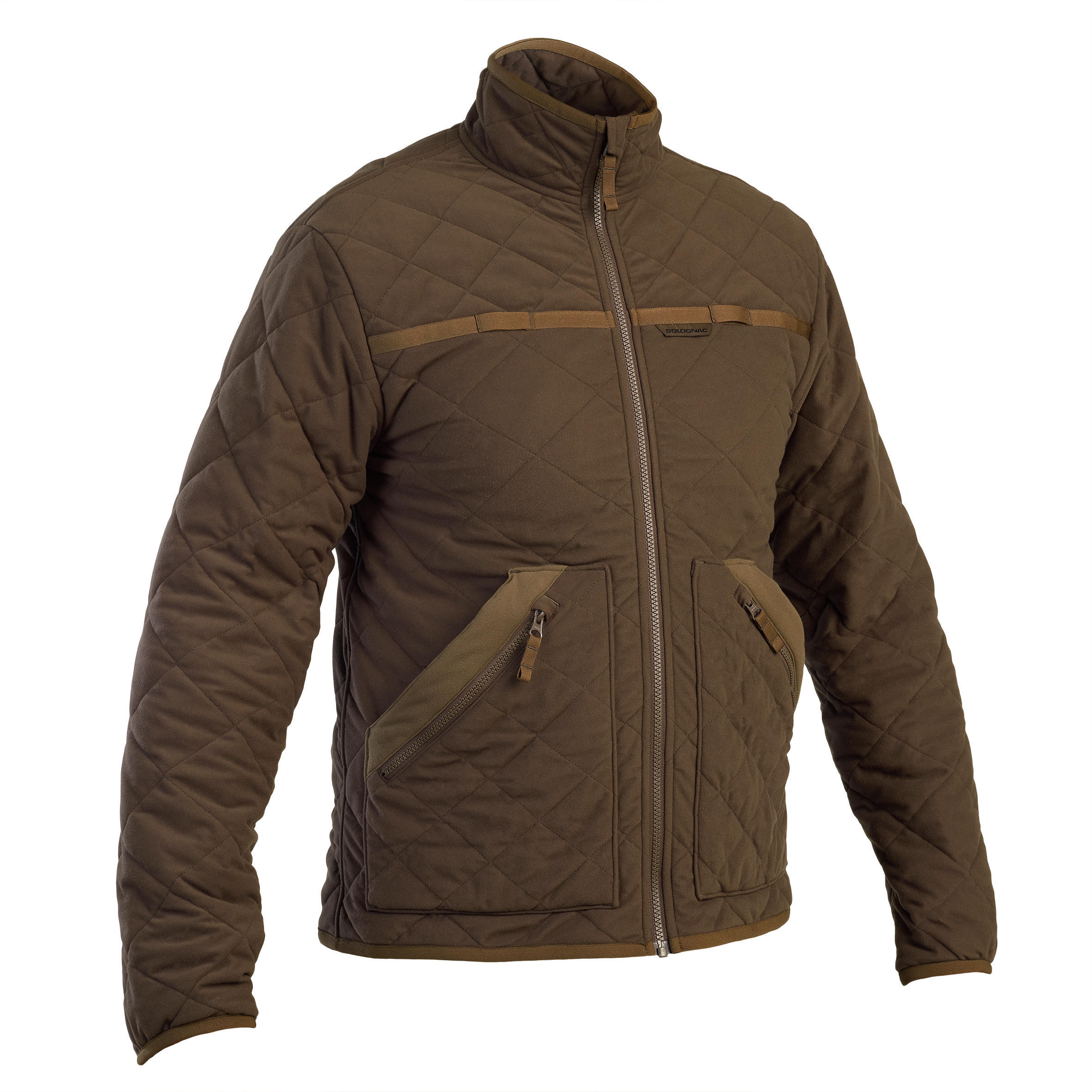 SOLOGNAC Silent padded jacket brown 500