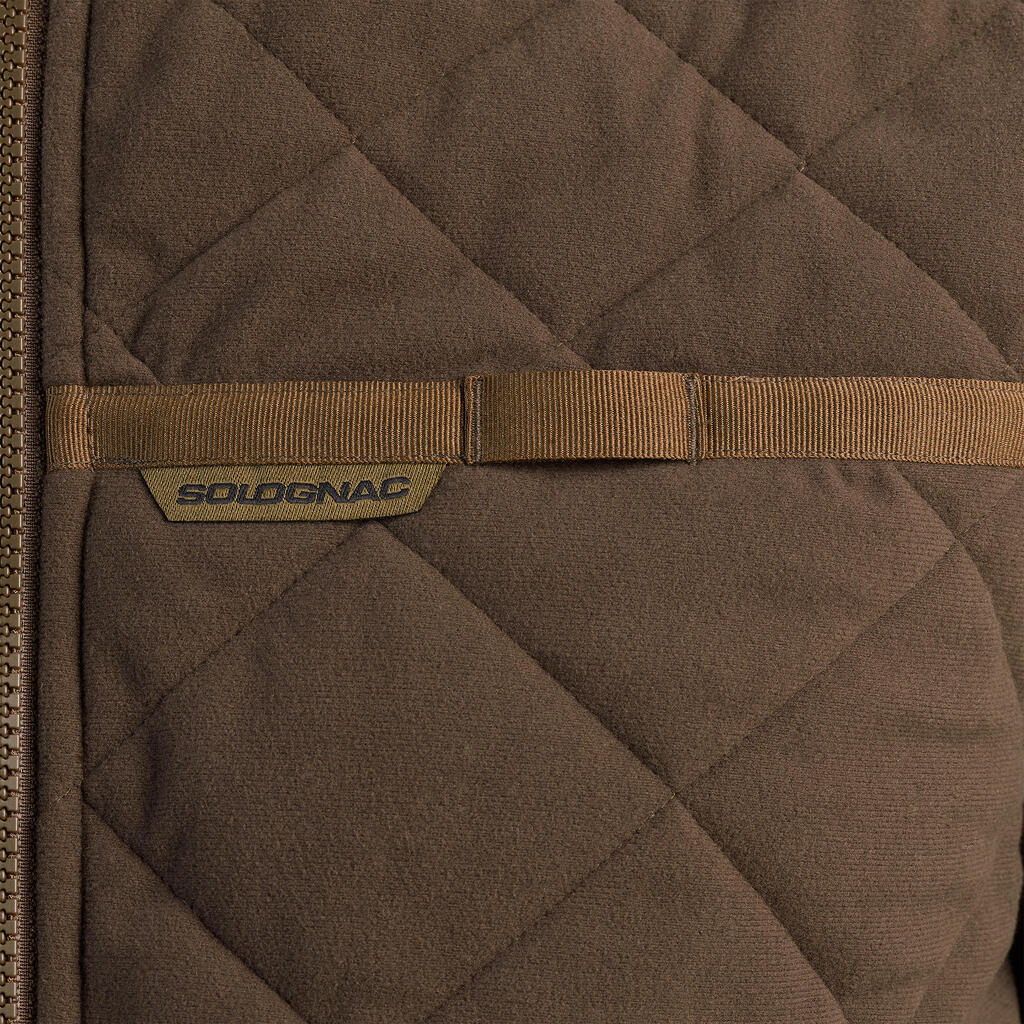 Gilet chasse matelassé silencieux noir 500.