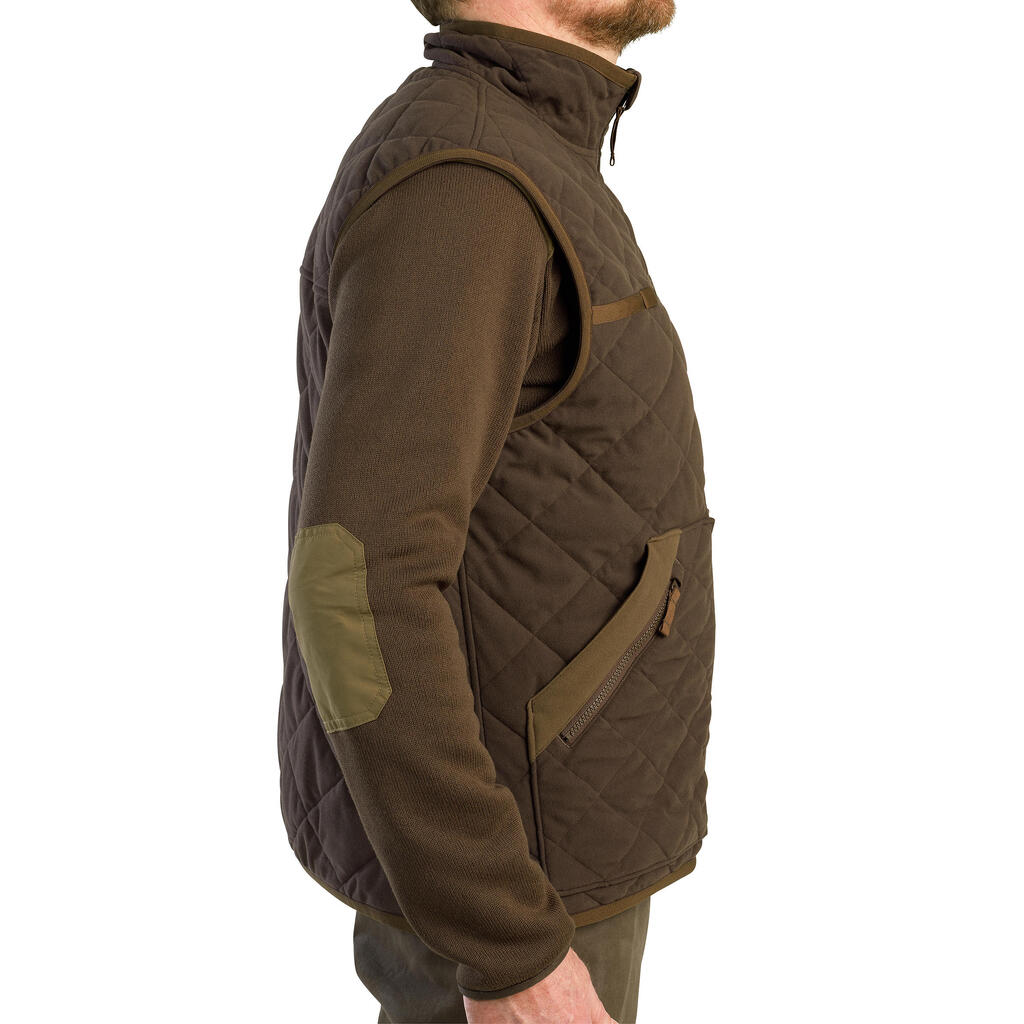 Gilet chasse matelassé silencieux noir 500.