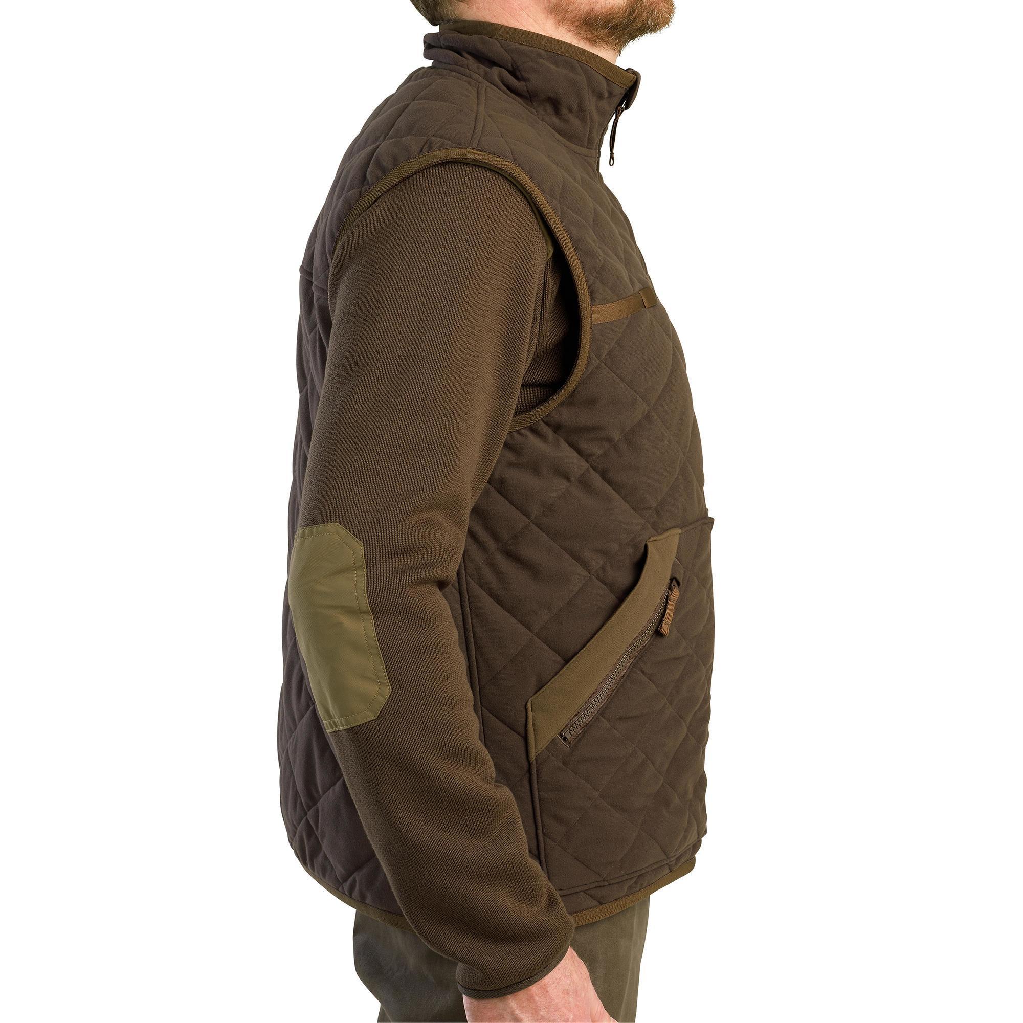 500 brown quilted hunting vest.