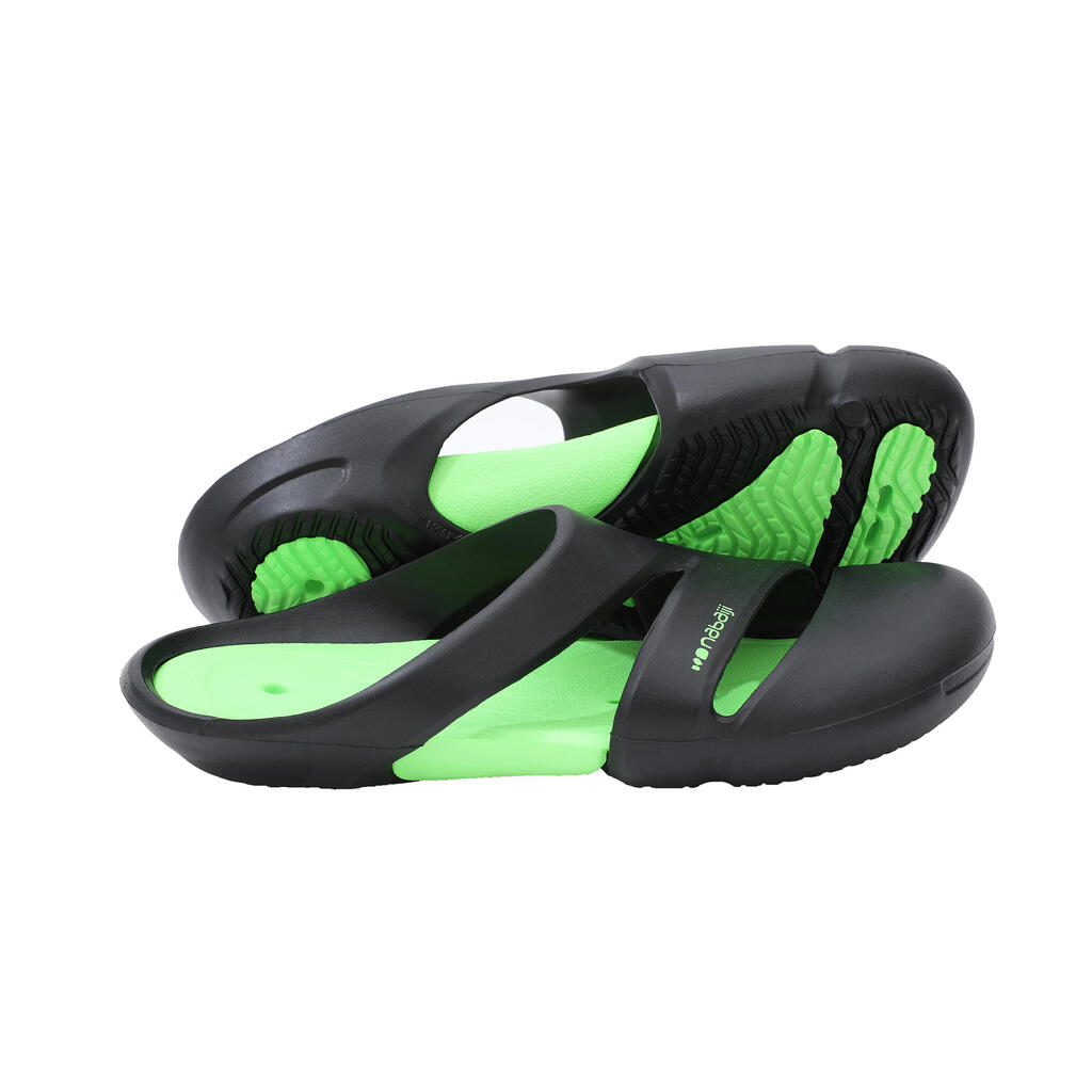 MEN’S POOL CLOGS 100 BLACK GREEN