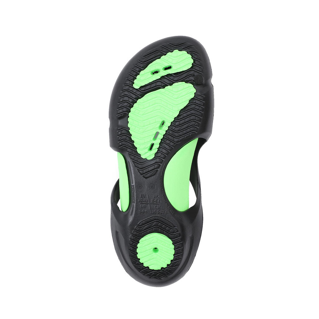 MEN’S POOL CLOGS 100 BLACK GREEN