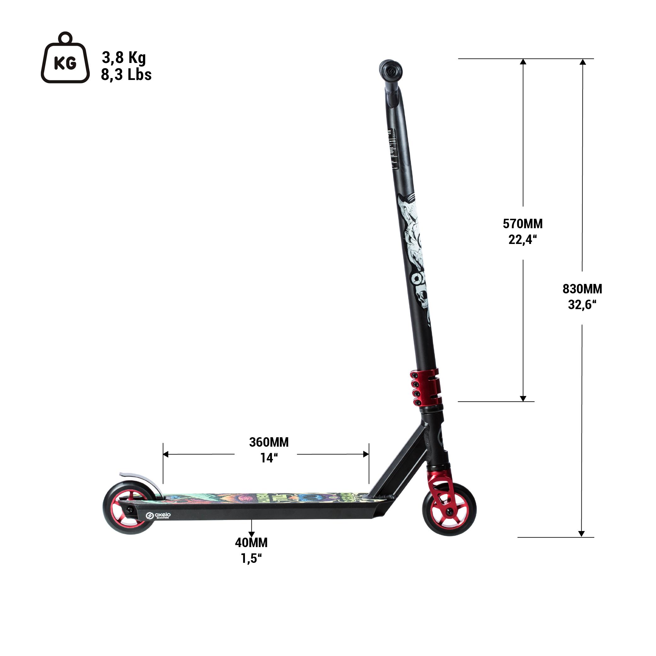 Segunda vida - PATINETE FREESTYLE MF1.8 + Negro Rojo 8/9