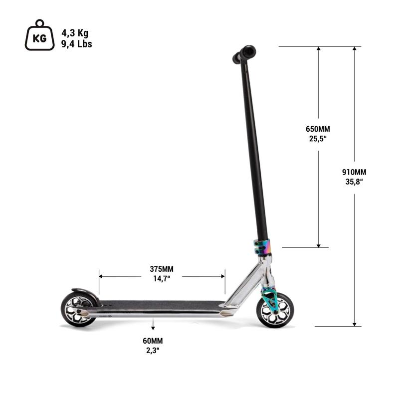 Stunt Scooter Freestyle MF3.6 V5 neochrom Decathlon