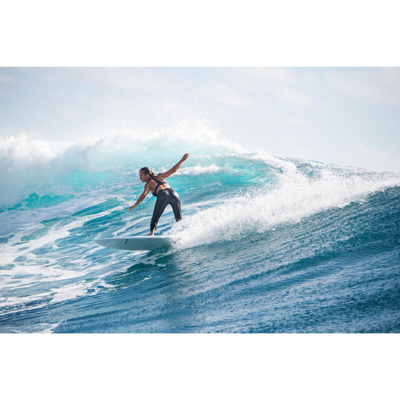 Haut de maillot de bain femme brassière de surf ISA NOIRE avec dos ultra dégagé