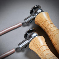 Wooden Boxing Skipping Rope with Removable Weights