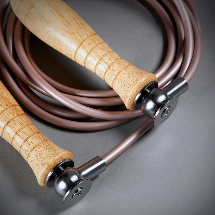 Outshock CORDE à SAUTER DE BOXE EN BOIS AVEC POIDS AMOVIBLES Decathlon