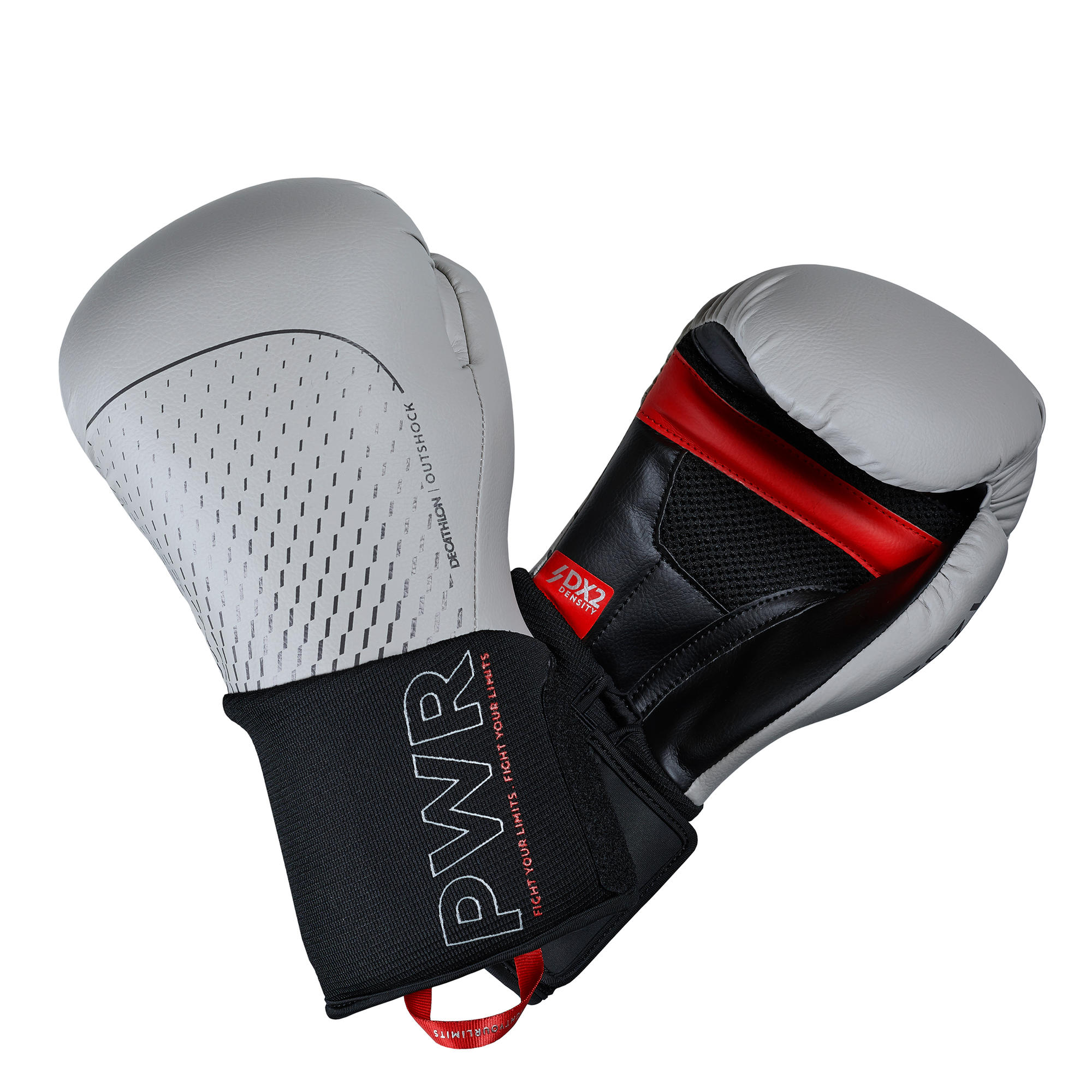 GANTS DE BOXE 500 ERGO GRIS Domyos by Decathlon