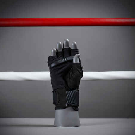  قفازات -جلوفز- الملاكمة الاحترافية - أسود 500