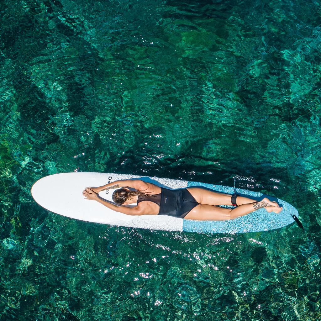 Jednodielne dámske plavky Isa Water na surfovanie s prekríženými ramienkami