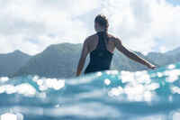 1-PIECE SURF SWIMSUIT WOMEN BACK X ISA BLACK