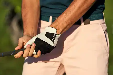 Men's golf right-handed resistance glove black/white