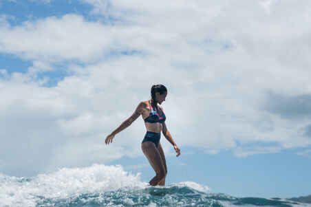 High-waist surfing briefs with wide elastic waist ROSA foamy