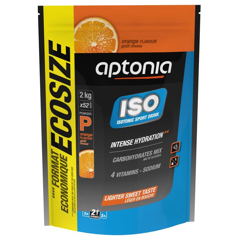 Изотоник в порошке ISO со вкусом апельсина 2 кг - Decathlon