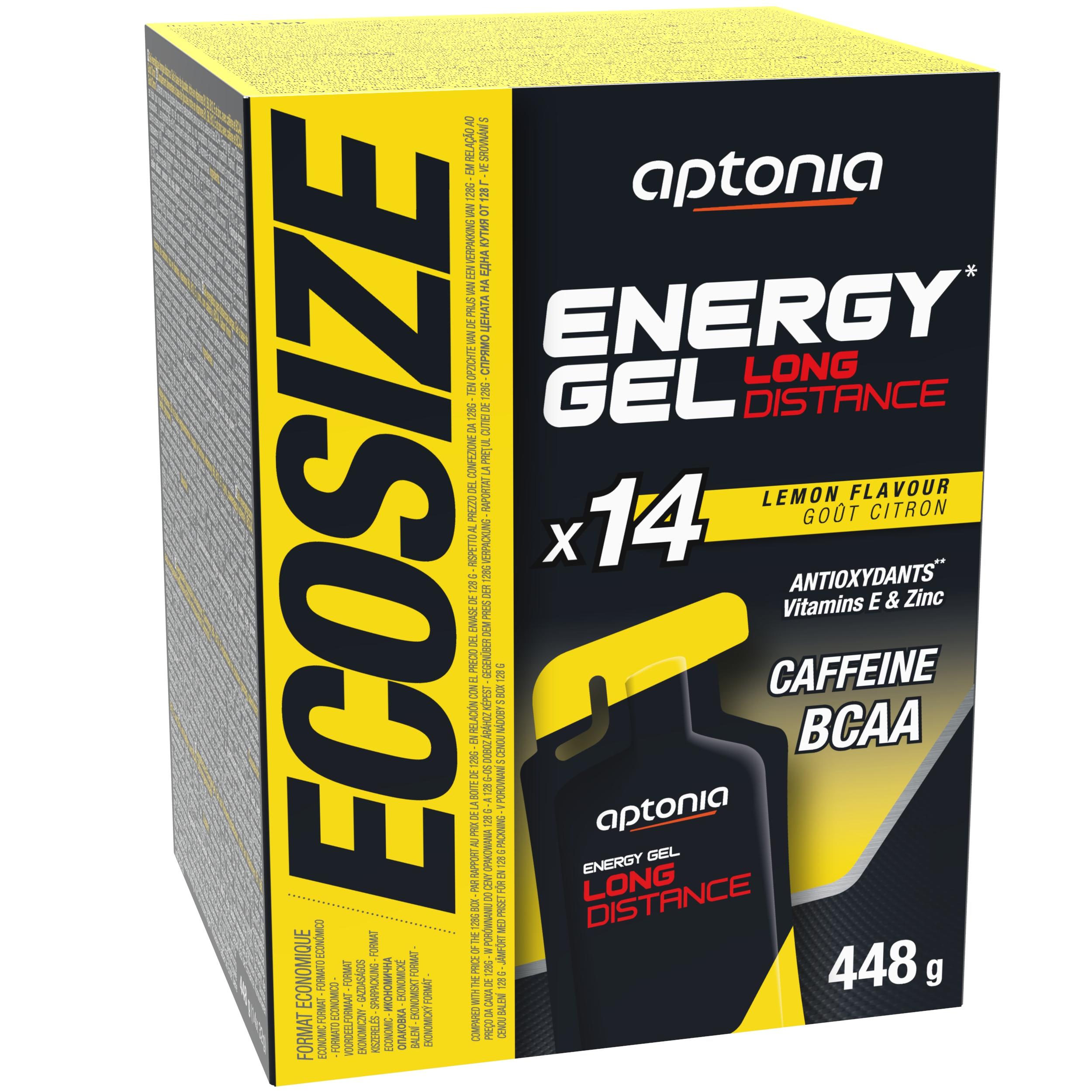 DECATHLON ECOSIZE LONG DISTANCE ENERGY GEL LEMON 14X32GR